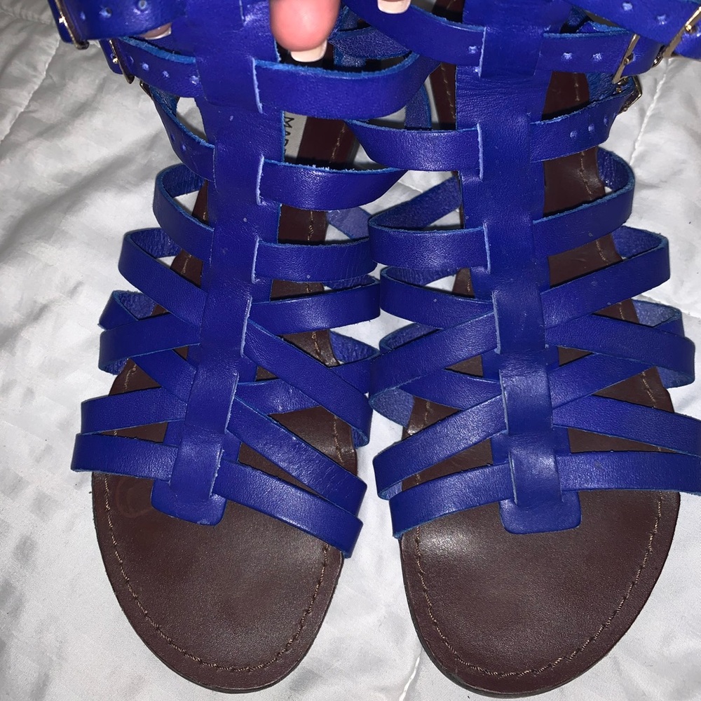 Blue Steve Madden Jesus Sandal Size 9